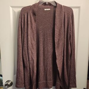 Maurices Mauve Open Front Cardigan